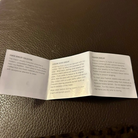 Coach NWOT hinged silvertone color block enamel bracelet. - Picture 9 of 9